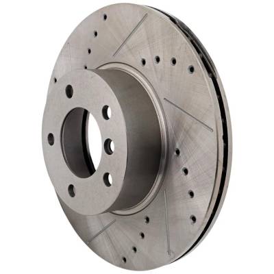 RAREELECTRICAL - New Cross-Drilled Brake Disc Compatible With Bmw 328D Xdrive Base 4 Cyl 2.0L 328I Base 4 Cyl 2.0L - Image 2
