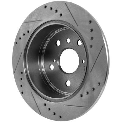 Rareelectrical - New Solid Brake Disc Compatible With Lexus Toyota Camry Se Sport 4 Cyl 2.5L Camry Le 4 Cyl 2.5L - Image 6