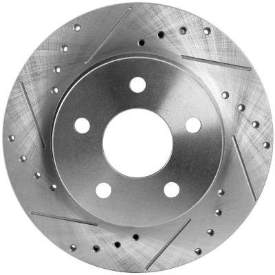 New Cross-Drilled Brake Disc Compatible With Chevrolet Pontiac Saturn Aura Green Line 4 Cyl 2.4L Hhr