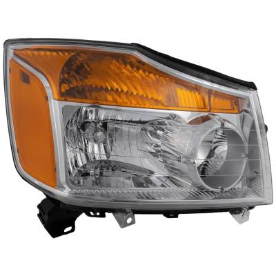 Rareelectrical - Headlight Compatible With 2008-2015 Nissan Titan 5.6L V8 Vk56de Right Passenger Side Halogen - Image 2