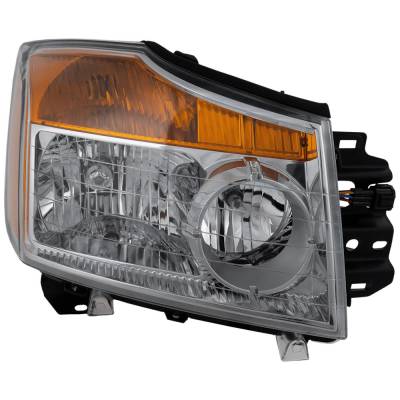 Rareelectrical - Headlight Compatible With 2008-2015 Nissan Titan 5.6L V8 Vk56de Right Passenger Side Halogen - Image 3