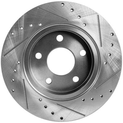RAREELECTRICAL - New Cross-Drilled Brake Disc Compatible With Chevrolet Pontiac Saturn Malibu Ls 6 Cyl 3.5L G5 Gt 4 - Image 4