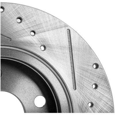 RAREELECTRICAL - New Cross-Drilled Brake Disc Compatible With Chevrolet Pontiac Saturn Malibu Ls 6 Cyl 3.5L G5 Gt 4 - Image 7