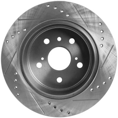 Rareelectrical - New Solid Brake Disc Compatible With Lexus Toyota Avalon Xle Touring Se 6 Cyl 3.5L Camry Se 4 Cyl - Image 4
