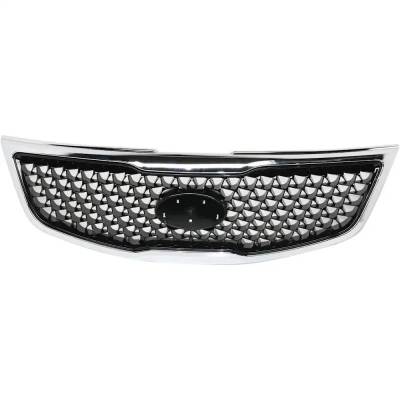 New Black Grille Assembly Compatible With Kia Sportage Lx 4 Cyl 2.4L Sportage Ex 4 Cyl 2.4L Sportage