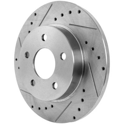 Rareelectrical - New Solid Brake Disc Compatible With Chevrolet Pontiac Saturn Aura Xr 4 Cyl 2.4L G6 Gt 6 Cyl 3.5L - Image 3
