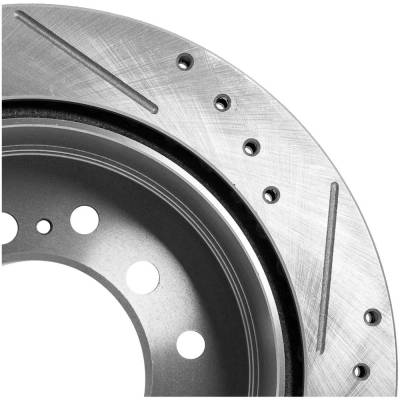 Rareelectrical - Cross-Drilled And Slotted Brake Disc Compatible With Lexus Toyota Fj Cruiser Base 6 Cyl 4.0L 4Runner - Image 7