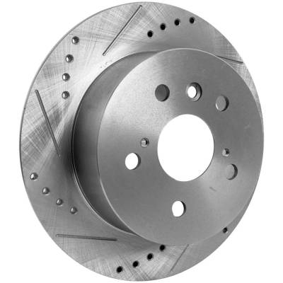Rareelectrical - New Solid Brake Disc Compatible With Lexus Toyota Avalon Xle Plus 6 Cyl 3.5L Es350 Base 6 Cyl 3.5L - Image 2