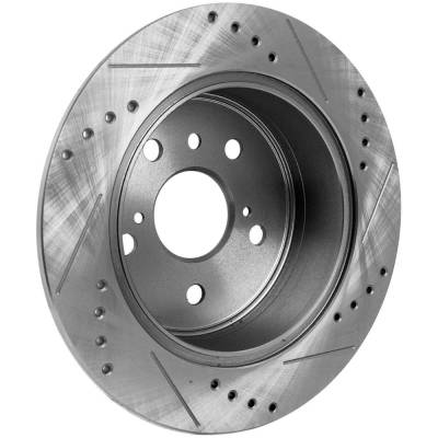 Rareelectrical - New Solid Brake Disc Compatible With Lexus Toyota Avalon Xle Plus 6 Cyl 3.5L Es350 Base 6 Cyl 3.5L - Image 5
