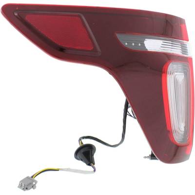 Rareelectrical - Halogen Tail Light Assembly Left Driver Side Compatible With 2011-2015 Ford Explorer Base Xlt - Image 3
