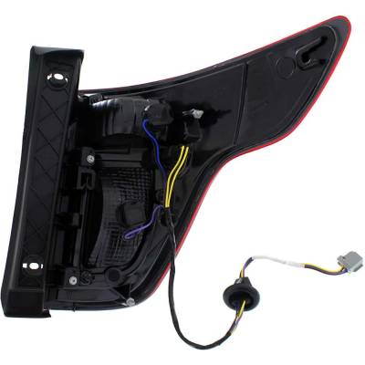 Rareelectrical - Halogen Tail Light Assembly Left Driver Side Compatible With 2011-2015 Ford Explorer Base Xlt - Image 5