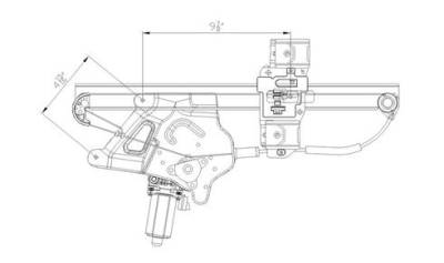 New Front Right Window Regulator Compatible With 00-05 Buick