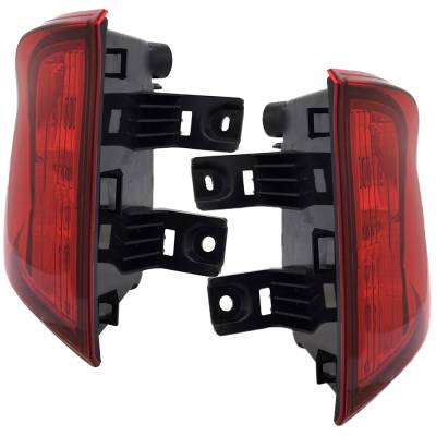 Rareelectrical - New Pair Of Tail Lights Compatible With Honda Odyssey Black - Image 3