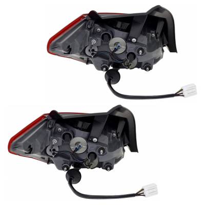 Rareelectrical - Pair Of Tail Lights Fits Hyundai Elantra Se Sel Sedan 4-Door - Image 2