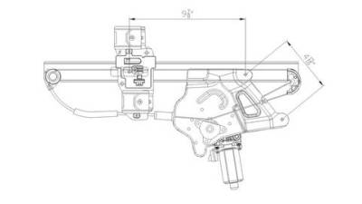 Rareelectrical - New Front Left Window Regulator Compatible With 00-05 Buick - Image 5