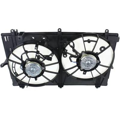 RAREELECTRICAL - New Dual Cooling Fan Assembly Compatible With Mitsubishi Outlander Le 4 Cyl 2.4L Outlander Gt 6 Cyl - Image 4