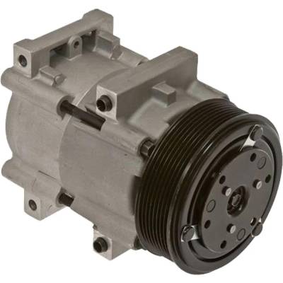 New 8-Groove Pulley A/C Compressor Compatible With Ford E-350 Econoline Club Wagon Xlt 8 Cyl 7.3L