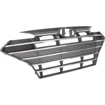 Rareelectrical - New Front Grille Assembly Compatible With Hyundai Elantra Sel 4 Cyl 2.0L Elantra Limited 4 Cyl 2.0L - Image 3