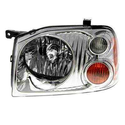 New Left Driver Halogen Headlight Compatible With 2001-2004 Nissan Frontier Xe Base 2.4L I4 3.3L V6