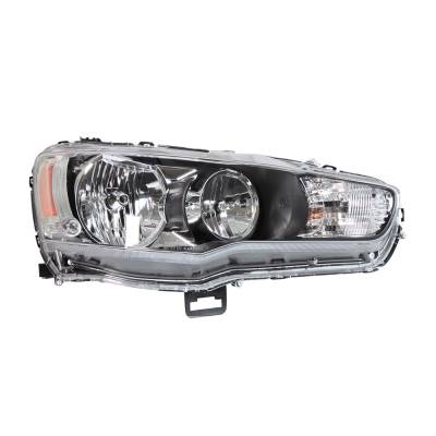 Rareelectrical - New Right Passenger Halogen Headlight Compatible With 2009-2017 Mitsubishi Lancer Es Se Gts Gt De - Image 1