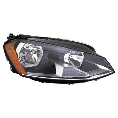 Rareelectrical - Right Passenger Halogen Headlight Assembly Compatible With Volkswagen Vw Golf Alltrack 2017 - Image 1