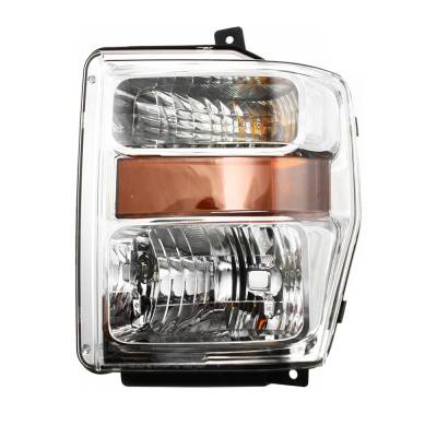 Driver Headlamp Assembly Compatible With 2008-2010 Ford F-250 Super Duty Lariat Xlt Extended Cab