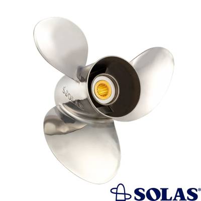 Rareelectrical - 14.75" X 20" Stainless Steel Propeller 3-Blade Rh Compatible With Johnson Evinrude Ficht Dfi 135 150 - Image 2