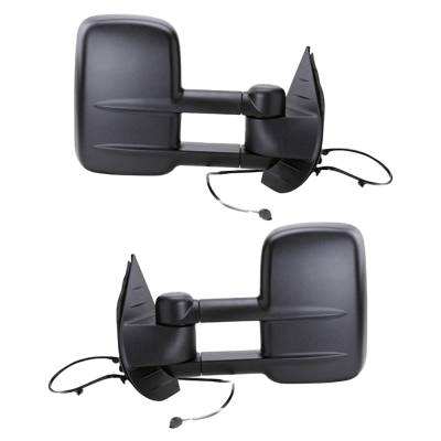 Rareelectrical - New Pair Of Mirror Compatible With Chevrolet Silverado 2500 Hd Lt Extended Cab Pickup 6.0L 6.6L 2007 - Image 2