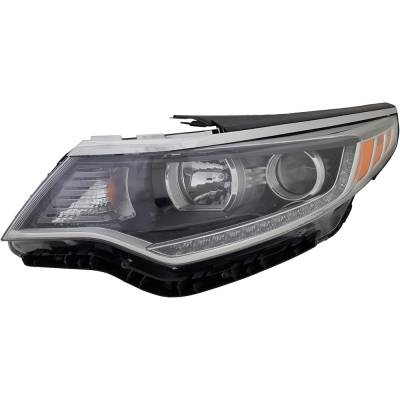 Rareelectrical - New Left Headlights Compatible With Kia Optima Ex Sedan 4-Door 2.4L 2018 By Part Numbers Ki2502225 - Image 1