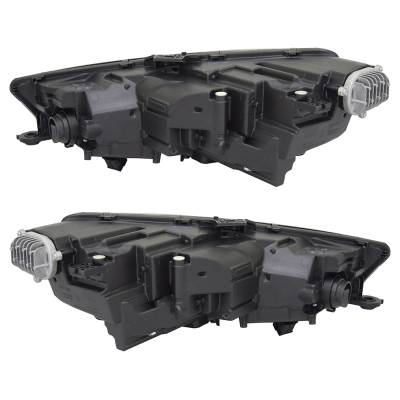 Rareelectrical - New Pair Of Headlights Compatible With Audi A4 Allroad Technik Wagon 4-Door 2017 2018 2019 By Part - Image 2