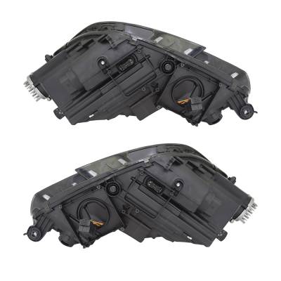 Rareelectrical - New Pair Of Headlights Compatible With Audi A4 Allroad Technik Wagon 4-Door 2017 2018 2019 By Part - Image 4