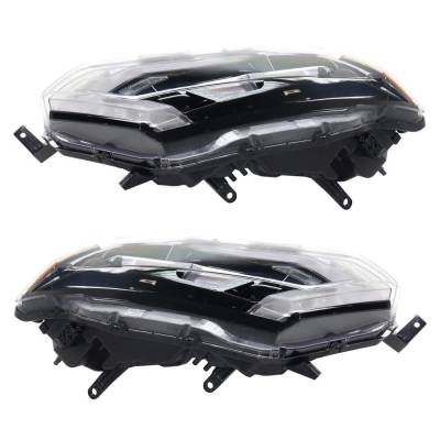 Rareelectrical - New Pair Of Led Headlights Compatible With Nissan Rogue Sl Sport Utility 4 Door 2.5L 2017 2018 By - Image 5