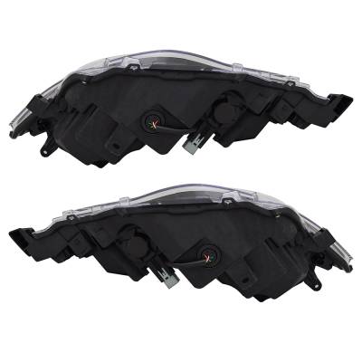 Rareelectrical - New Pair Of Headlights Compatible With Toyota Corolla Xle Sedan 4-Door 2017 2018 2019 By Part - Image 4