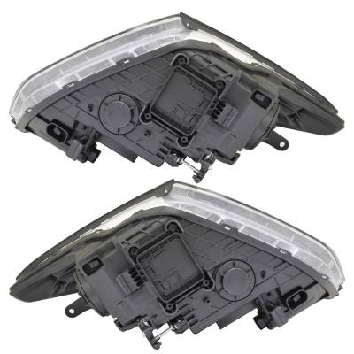 Rareelectrical - New Pair Of Headlights Compatible With Hyundai Santa Fe Sport Base 2.4L 2017 2018 By Part Number - Image 3