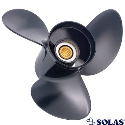 Rareelectrical - New Aluminum Propeller Compatible With Johnson/Evinrude Commercial 14 Spline 25 For Years 1992-2005 - Image 2