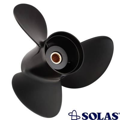 Rareelectrical - New Aluminum Propeller Compatible With Johnson/Evinrude 2 Cyl 2 Stroke 14 Spline 25 For Years - Image 2