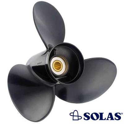 Rareelectrical - New Propeller Compatible With 15-35Hp Johnson/Evinrude 2 Cyl 2 Stroke 14 Spline 30 1984 - 2005 By - Image 2