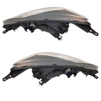 Rareelectrical - New Pair Of Halogen Headlights Compatible With Nissan Versa Note S Plus Hatchback 4 Door 1.6L 2017 - Image 3