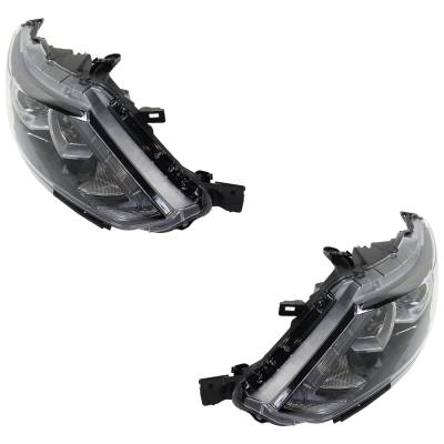 Rareelectrical - New Pair Of Halogen Headlights Compatible With Nissan Rogue Sport Sv Sport Utility 4 Door 2.0L 2017 - Image 3