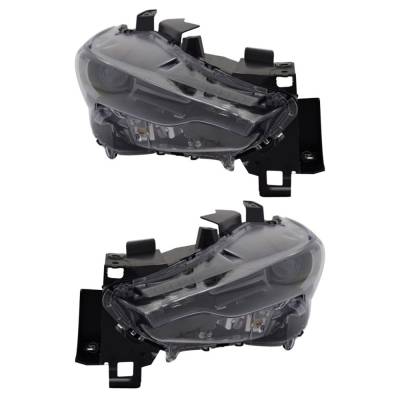 Rareelectrical - New Pair Of Led Headlights Compatible With Mazda Cx-5 Signature 2.2L 2017 2018 2019 2020 By Part - Image 3
