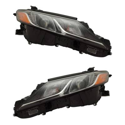Rareelectrical - New Pair Of Led Headlights Compatible With Toyota Camry Hybrid Le Sedan 4 Door 2.5L 2018 By Part - Image 1