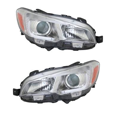 Rareelectrical - New Pair Of Headlights Compatible With Subaru Wrx Base Sedan 2015 2016 2017 2018 2019 2020 2021 By - Image 1