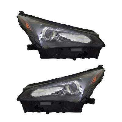 New Pair Of Headlights Compatible With Lexus Nx200t F Sport Sport Utility 4-Door 2015 2016 2017 By
