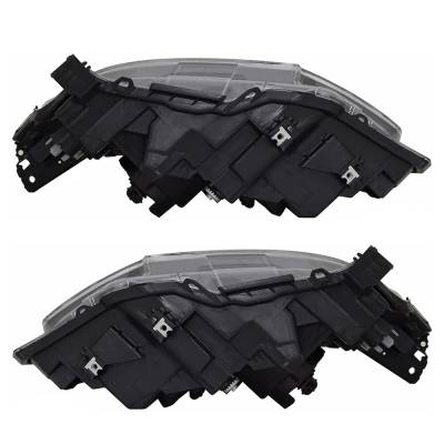 Rareelectrical - New Pair Of Halogen Headlights Compatible With Honda Civic Lx Coupe 2 Door 2.0L 2019 2020 By Part - Image 3