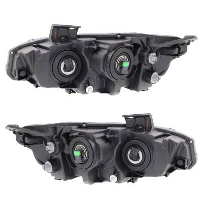 Rareelectrical - New Pair Of Halogen Headlights Compatible With Honda Civic Lx Ex Sedan 2.0L 2016 2017 2018 By Part - Image 2