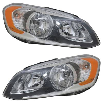 Rareelectrical - New Pair Of Headlights Compatible With Volvo Xc60 3.2 Sport Utility 2014 2015 2016 2017 By Part - Image 1