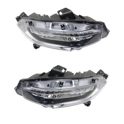 Rareelectrical - New Pair Of Led Headlights Compatible With Honda Civic Sport Touring Hatchback 4 Door 1.5L 2018 2019 - Image 3