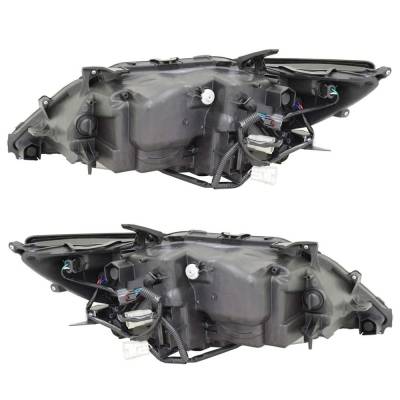 Rareelectrical - New Pair Of Led Headlights Compatible With Lexus Es350 Base Sedan 4 Door 3.5L 2016 2017 2018 By Part - Image 4