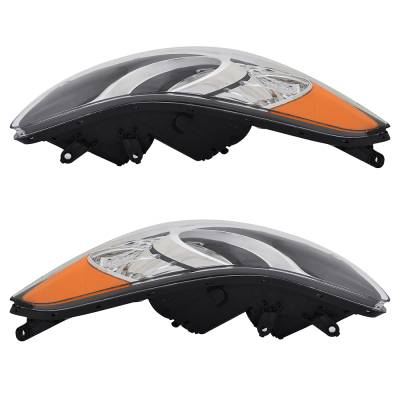 Rareelectrical - New Pair Of Halogen Headlights Compatible With Hyundai Elantra Gls Sedan 4 Door 1.8L 2011 2012 2013 - Image 3