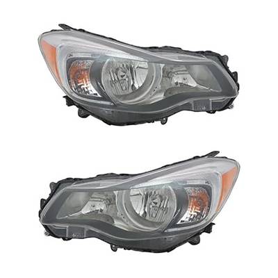 Rareelectrical - New Pair Of Halogen Headlights Compatible With Subaru Xv Crosstrek Base Sport Utility 2015 By Part - Image 1